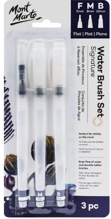 סט 3 מכחולי מים למילוי